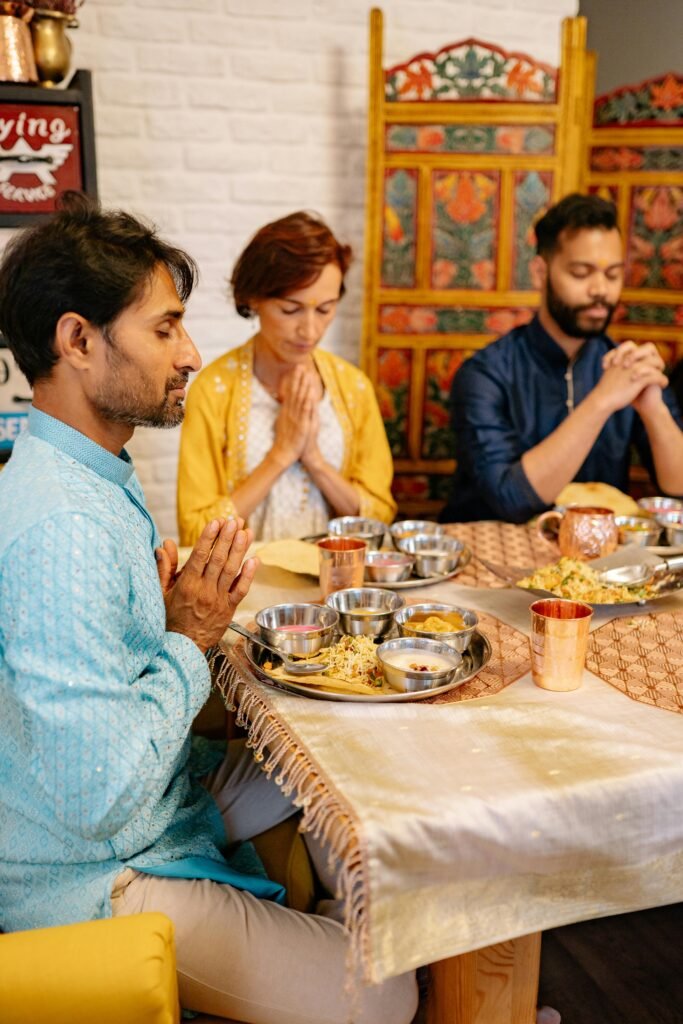 Indian Eating Frozen Foods